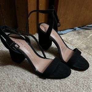 Elegant Black Strappy Heels